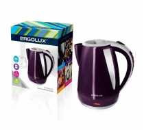 Чайник «Ergolux» ELX-КР02-С15, фиолетово-серый, объем 1.8л, мощность 1500-2300ВТ /14338